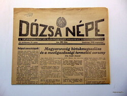 1948 augusztus 1  /  DÓZSA NÉPE  /  Születésnapra!? EREDET ÚJSÁG! Ssz.:  22242