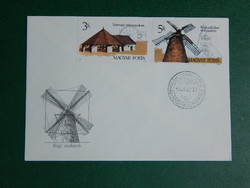 FDC 1989. Régi malmok sor 2 borítékon