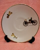 Régi autós porcelán tányér, old mobilos kistányér (L5302)