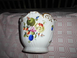 Herendi gyümölcs mintás ( Bouquet de fruits ) kaspó