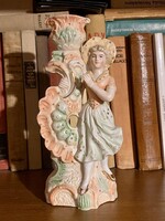 Antik figurális gyertyatartó