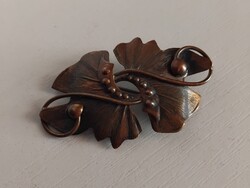 RÉGI IPARMŰVÉSZETI BRONZ  BROSS KITŰZŐ
