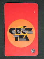 Kártyanaptár,Compack csomagoló vállalat,Grúz Tea, 1981,  (8)