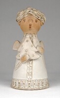 1M953 Mária Szilágyi : Figurative ceramic Christmas bell 14.5 cm