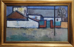 Bokros László - Falusi utca (60x30 cm)