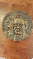 Bory Jenő  bronz plakett 570 gramm