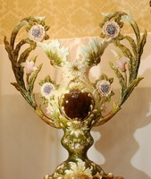 ANTIK EICHWALD PORCELÁN  GIGANTIKUS MÉRETŰ VÁZA RITKASÁG A XIX. SZÁZADBÓL!