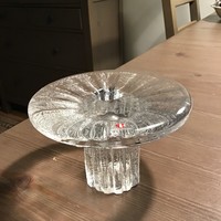 Régi finn Iittala üveg gyertyatartó