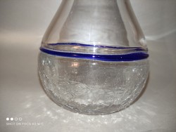 Csehszlovák  Harrachov Sklo repesztett jég üveg váza gyűjtői