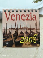 Venezia 2008 mini naptár, reklámtárgy eladó!