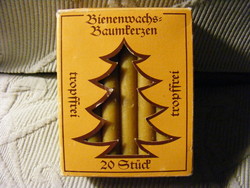 20 db-os méhviasz karácsonyi gyertya - 10 cm