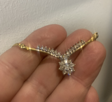 14.karátos arany collierem 0.80 ct.gyémántokkal Igazolással