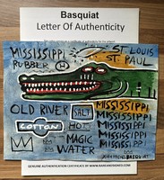 Jean-Michel Basquiat certifikációval