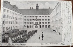 Az első világháború emlékei: Katonakép -Alser laktanya - Bécs 1908.