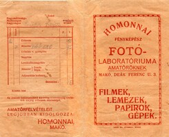 Tasak, zacskó: Homonnai FOTÓ Makó.