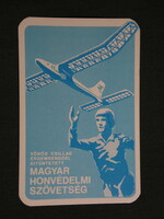 Kártyanaptár,MHSZ,sport,repülő modellezés,grafikai, 1982,  (8)