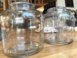 Régi Warhanek C. 1858-1938 nagyméretű ruszlisüvegek, koronás címerrel