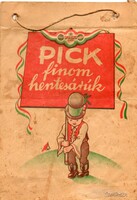 Tasak, zacskó: PICK szalámi.