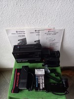 Retro, vintage Hitachi VM-500E video kamera+tartozékok