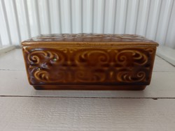 Mid Century_Ditmar Urbach csehszlovák kerámia/fajansz doboz_50-es évek