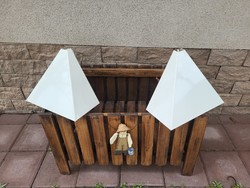 Ritka, vintage, retro, minimalista stílusú IKEA Typ. V607 falilámpa pár a '80-as évekből