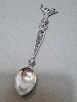 Gondolás, angyalos, kiskanál, jelzett, 11,6 cm