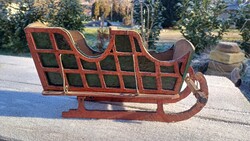 Régi szánkó makett/játék