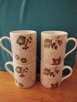 Angol porcelán bögre 4 db ÚJ