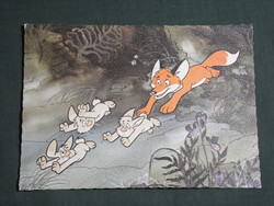 Képeslap,MOKÉP,mozi,Pannónia filmstúdió,VUK a róka,mese,rajzfilm részlet,1982