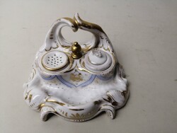 Antique porcelain inkwell