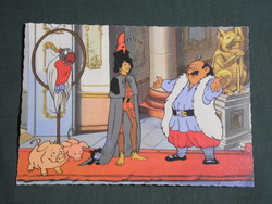Képeslap,MOKÉP,mozi,Pannónia filmstúdió,Szaffi rajzfilm,grafikai rajzos, 1985