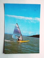 Képeslap (59) - Szörfös a Balatonon 1970-es évek - (Foto: Dr. Szabó József)