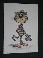 Képeslap,MOKÉP,mozi,Pannónia filmstúdió, A Misi Mókus rajzfilm részlet, 1982