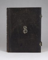 1S613 Antik nagypolgári fotóalbum fényképalbum az 1800-as évekből 88 darab antik fotóval