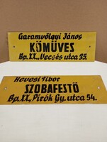 Régi lemeztáblák