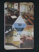 Kártyanaptár,Marosmenti ÁFÁSZ,Maros skála Coop áruház,Gólyafészek vendéglő,1982,  (8)  -sérül-