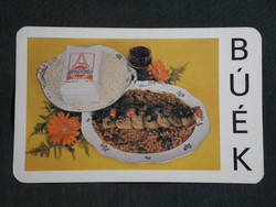 Kártyanaptár,Gyöngyös gabona malomipari vállalat,árpagyöngy, 1982,  (8)