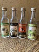 Szovjet Orosz Vodka 4db kisüveges válogatás. Eredeti, bontatlan.