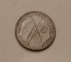 Német náci SS birodalmi emlék érem Hitler arcképével