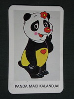 Kártyanaptár,MOKÉP,mozi,Panda maci kalandjai rajzfilm, 1983,  (8)