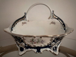 Antik CROWN Regál finom porcelánszett kosara tulajdonostól eladó