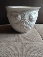 Ritka hollóházi porcelán kaspó