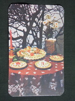 Kártyanaptár,Baranya tejipari vállalat,Kacsóta,Pécs, sajt,1983,  (8)
