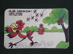 Kártyanaptár,MOKÉP mozi,Kukori és Kotkoda rajzfilm, 1984,  (8)