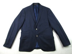 EREDETI MORRIS STOCKHOLM (XL / 2XL-56) ELEGÁNS NAGYON KOMOLY FÉRFI SÖTÉTKÉK GYAPJÚ ZAKÓ