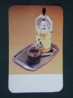 Kártyanaptár,Élelmiszer vegyi áru vállalatok,Sport kávé,kávéfőző, 1984,  (8)