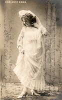 Képeslap: Színészek, Komlóssy Emma. 1905.