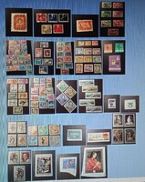 Bélyeggyűjtemény hazai Magyar Posta bélyeg 125 db bélyegalbum együtt és külön