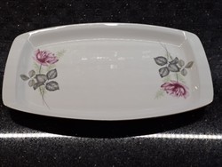 Retro Alföldi porcelán rózsás húsos tál kínáló tál 39x24 cm