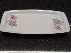 Retro Alföldi porcelán rózsás kínáló tál 37x19 cm
